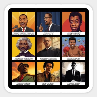 Icons of Black History - Men's Edition Sticker